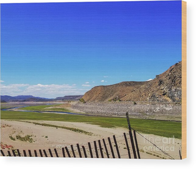Breckenridge Wood Print featuring the photograph Blue Mesa Reservoir by Elizabeth M
