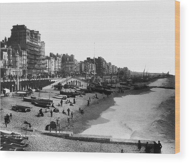 People Wood Print featuring the photograph Brighton Beach by London Stereoscopic Company