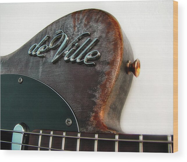 Fender Wood Print featuring the photograph Fender Telecaster Custom deVille by Micah Offman