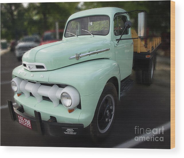 Truck Wood Print featuring the photograph Ford F5 by Mike Eingle