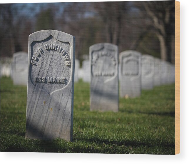 Arlington National Cemetery Wood Print featuring the photograph Four Unknowns by Fred DeSousa