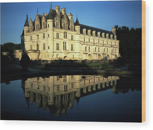 Loire Valley Wood Print featuring the photograph France, Loire, Chateau De Chenonceau by Sylvester Adams