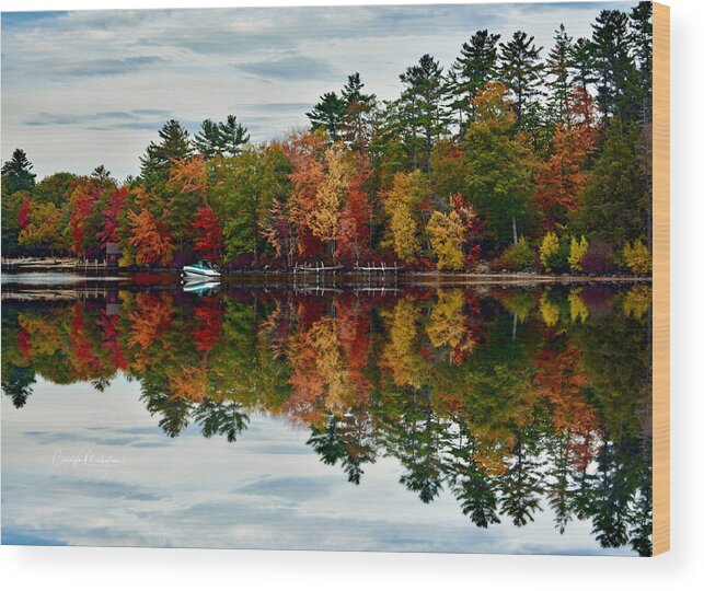 Autumn Wood Print featuring the photograph Grand Finale by Carolyn Mickulas