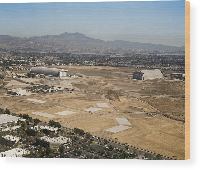 Southern California Wood Print featuring the photograph Industrial Area Of El Toro With by Maybaybutter