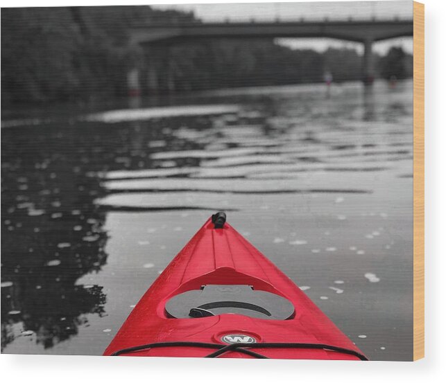 Kayaking Wood Print featuring the photograph Kayaking the Occoquan by Lora J Wilson