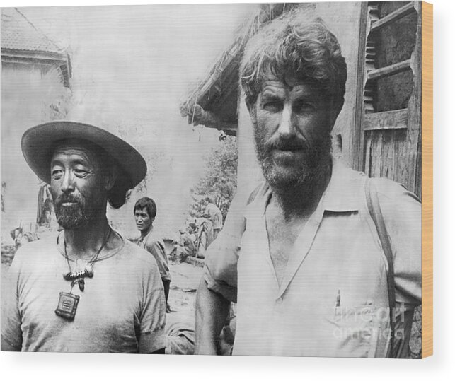 People Wood Print featuring the photograph Portrait Of Sir Edmund Hillary by Bettmann