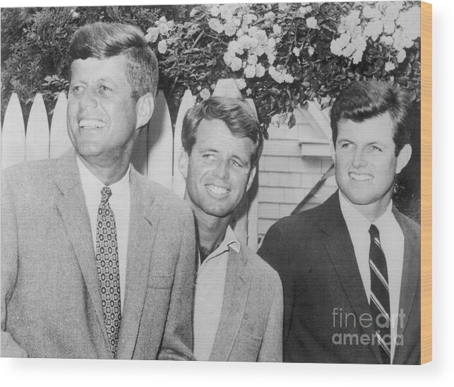 People Wood Print featuring the photograph Presidential Candidate John F. Kennedy by Bettmann