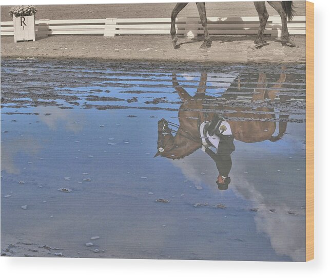 All Wood Print featuring the photograph Relaxation Mirrored by JAMART Photography