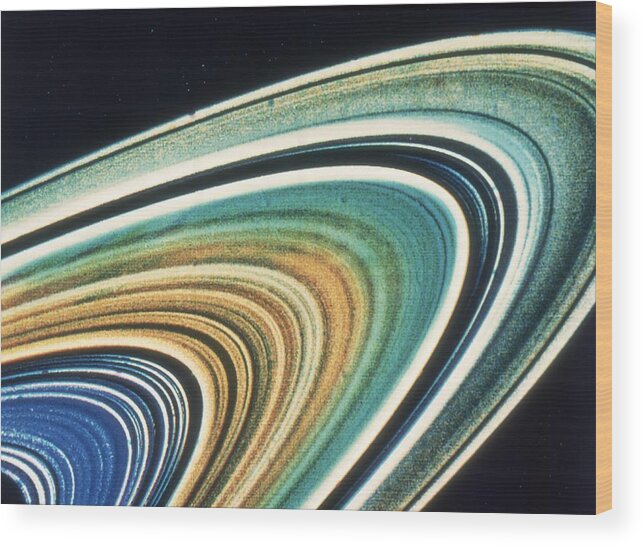 Image Wood Print featuring the photograph Rings Of Saturn by Space Frontiers