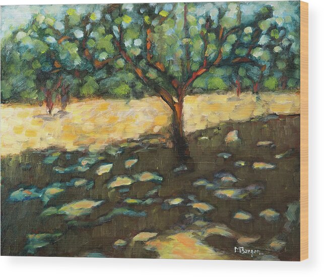 Apple Wood Print featuring the painting The Apple Tree by Mike Bergen
