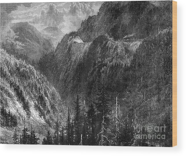 Engraving Wood Print featuring the drawing The Black Forest, Germany, 19th by Print Collector