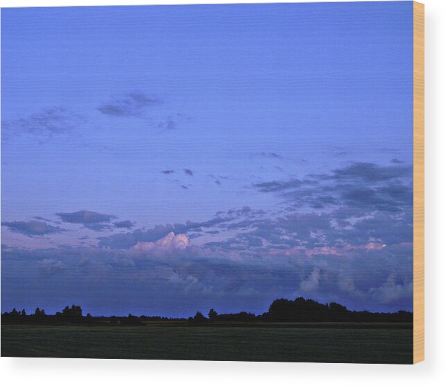 These Clouds Wood Print featuring the photograph These Clouds 7 by Cyryn Fyrcyd