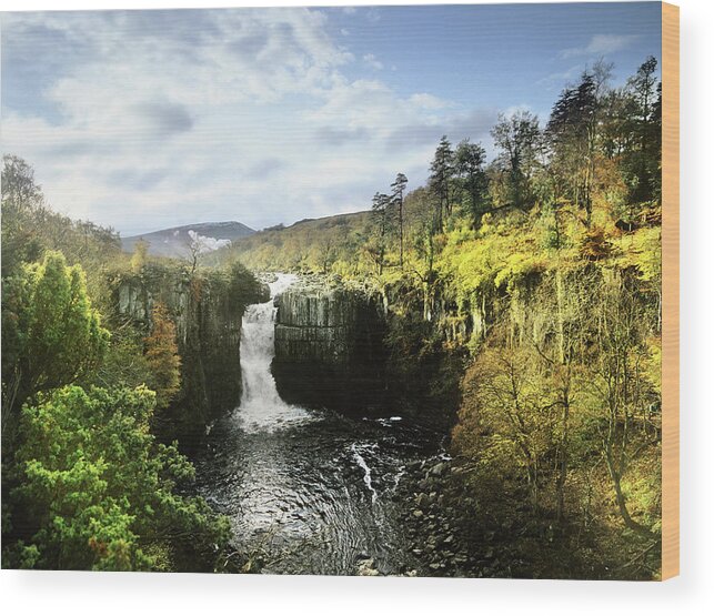 Scenics Wood Print featuring the photograph Waterfall by Kodachrome25