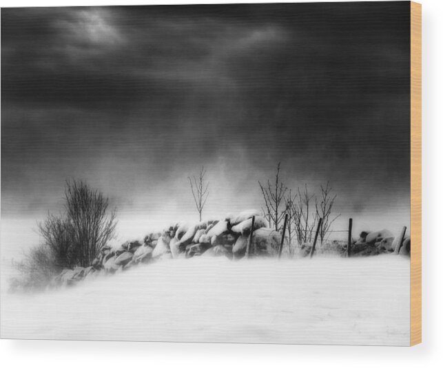 Winter Wood Print featuring the photograph Winter Inferno by Helge Andersen