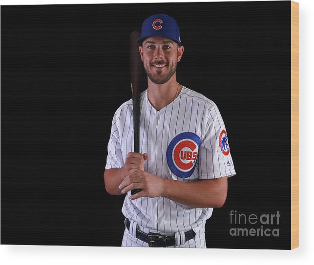 Media Day Wood Print featuring the photograph Kris Bryant #13 by Gregory Shamus