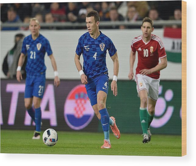 People Wood Print featuring the photograph Hungary v Croatia - International Friendly #2 by Dennis Grombkowski