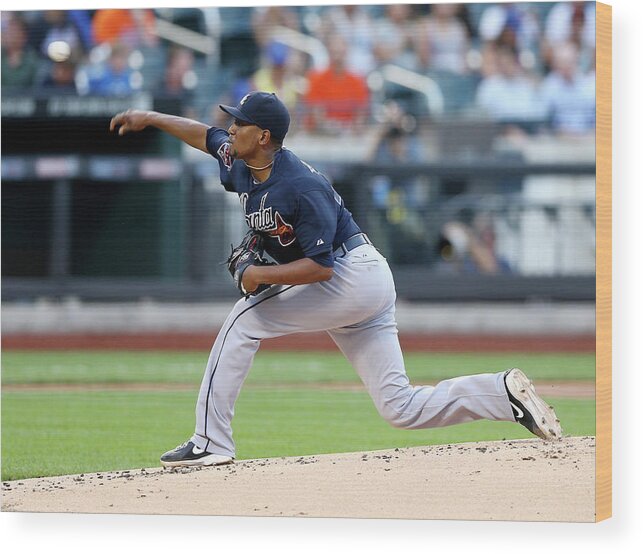 Julio Teheran Wood Print featuring the photograph Julio Teheran #2 by Elsa