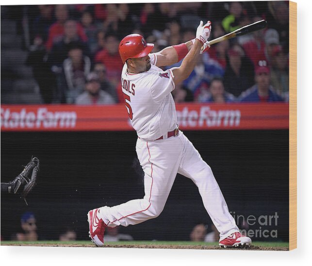 Second Inning Wood Print featuring the photograph Albert Pujols #3 by Harry How