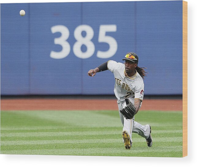 American League Baseball Wood Print featuring the photograph Andrew Mccutchen by Alex Trautwig