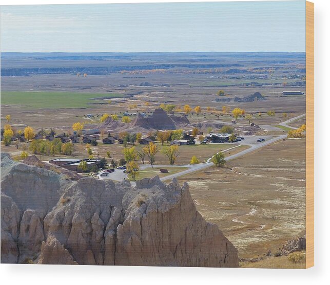 Badlands National Park Wood Print featuring the photograph Badlands In Autumn by Rosanne Licciardi