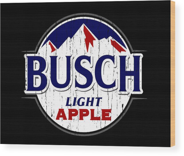 Busch Light Apple Beer Wood Print by Rosid Thebubble - Pixels
