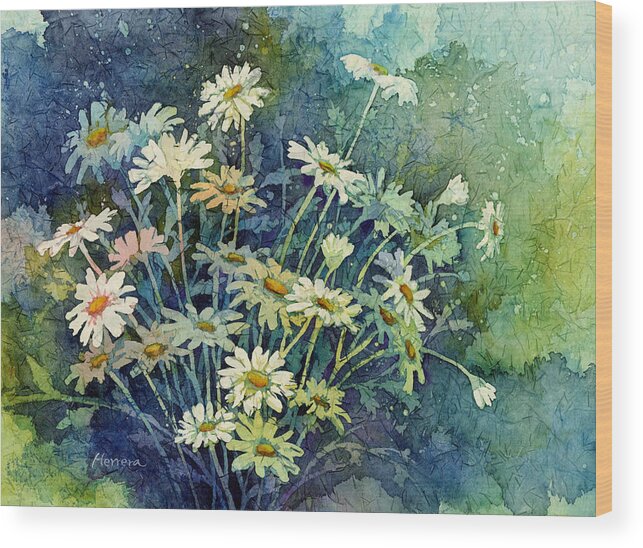 Daisy Wood Print featuring the painting Daisy Bouquet by Hailey E Herrera