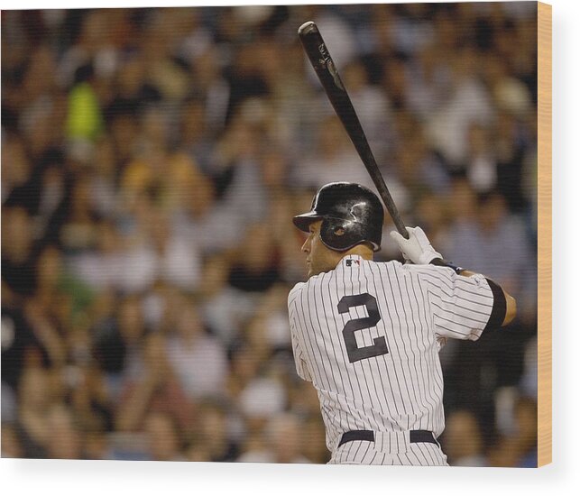 People Wood Print featuring the photograph Derek Jeter by Nick Laham