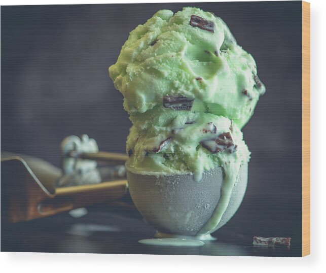 Ice Cream Wood Print featuring the photograph Double Scoop by Lori Rowland