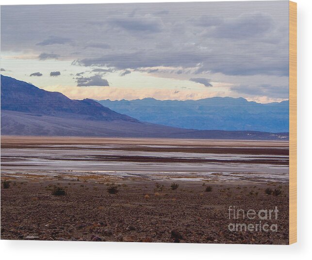 Death Valley Wood Print featuring the photograph Early Morning, Death Valley California by L Bosco