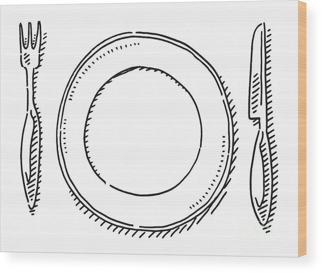 Ink Pen Sketch Stack Of Plates High-Res Vector Graphic - Getty Images