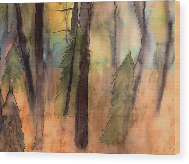 Forest Wood Print featuring the photograph Forest Marsh by Paula Brown