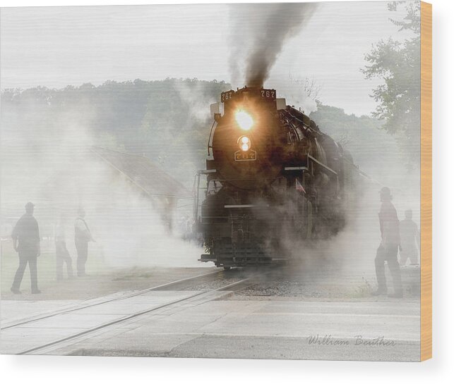 Landscapes Wood Print featuring the photograph Immersed In Steam by William Beuther