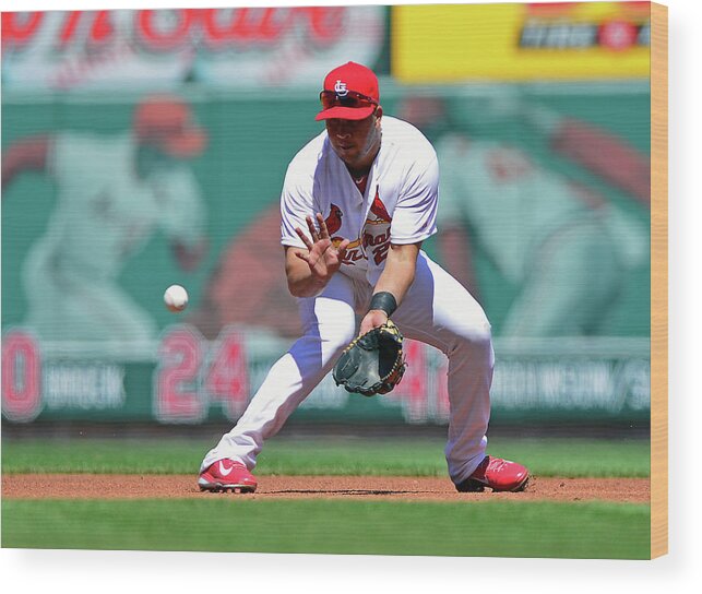 St. Louis Cardinals Wood Print featuring the photograph Jhonny Peralta by Jeff Curry