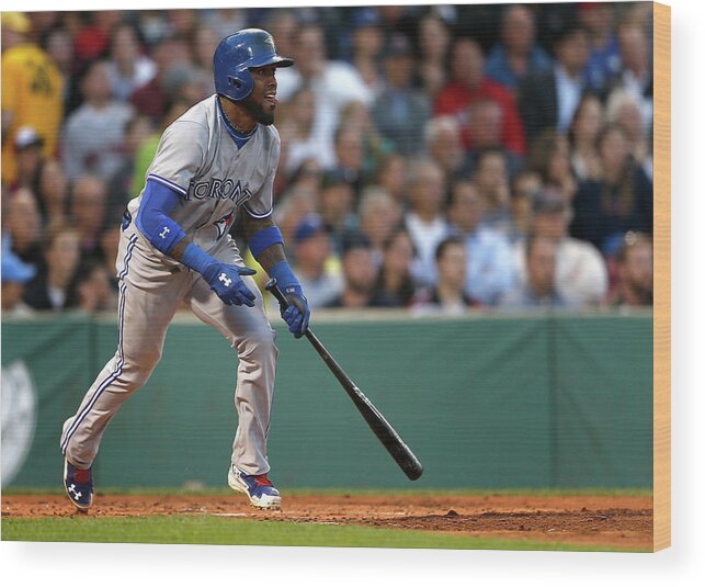 Second Inning Wood Print featuring the photograph Jose Reyes by Jim Rogash