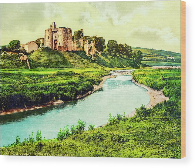 Wales Wood Print featuring the photograph Kidwelly Castle by Joseph S Giacalone