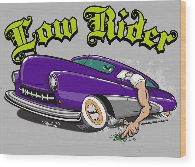 Low Rider Wood Print featuring the digital art Low Rider by Mark Jewell