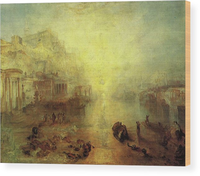Ovid Wood Print featuring the painting Ovid Banished from Rome by Joseph Mallord William Turner