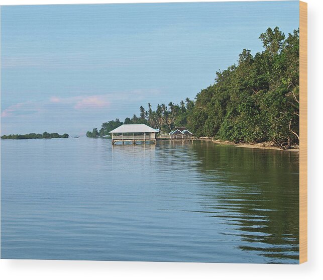 Asia Wood Print featuring the photograph Palawan Resort by David Desautel
