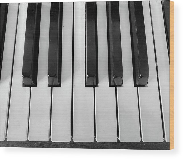 Piano Wood Print featuring the photograph Piano Keys 4 by Allin Sorenson