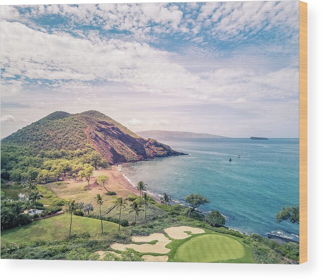 Makena Wood Print featuring the photograph Puu Olai view by Chris Spencer