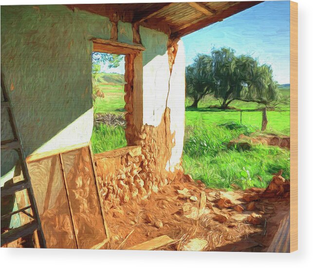 Abandoned Wood Print featuring the digital art Room With A View by Wayne Sherriff