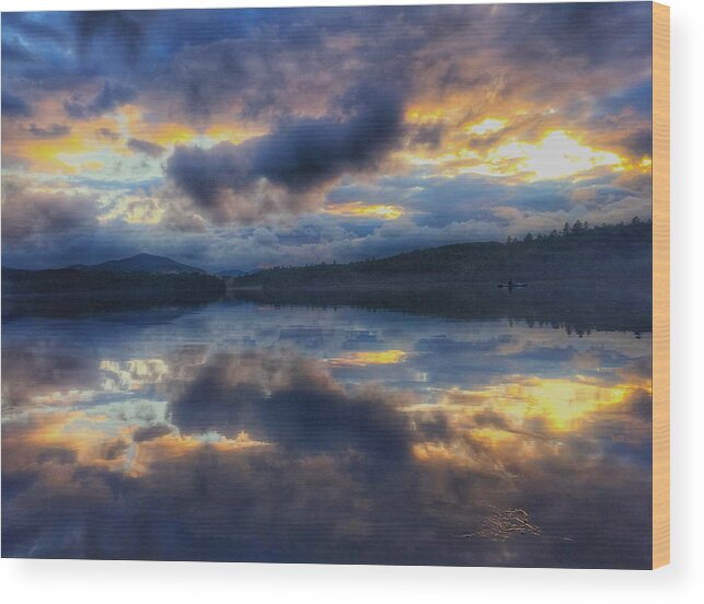 Adirondacks Wood Print featuring the photograph Then The Rain Stopped by Robert Dann