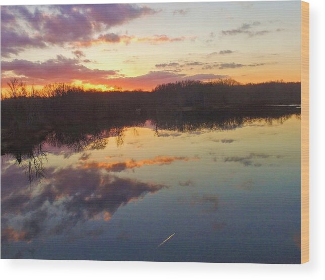  Wood Print featuring the photograph Tinkers Creek Park Sunset by Brad Nellis