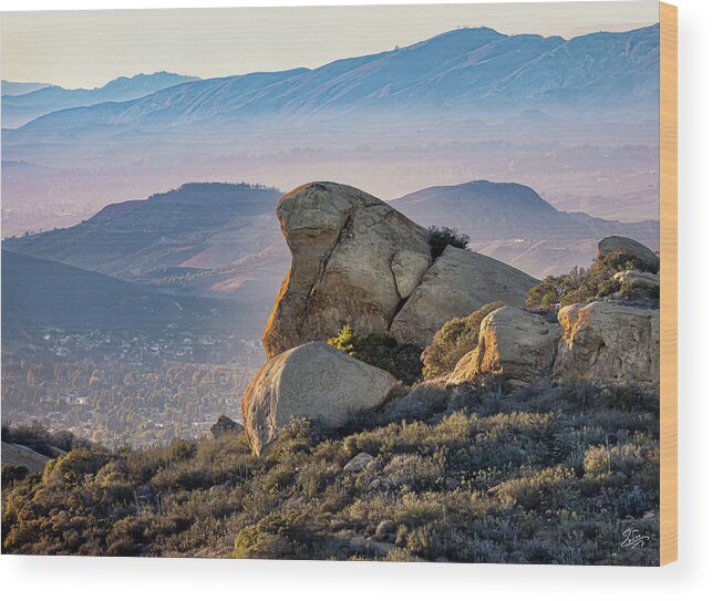 Turtle Rock Afternoon Wood Print featuring the photograph Turtle Rock Afternoon by Endre Balogh