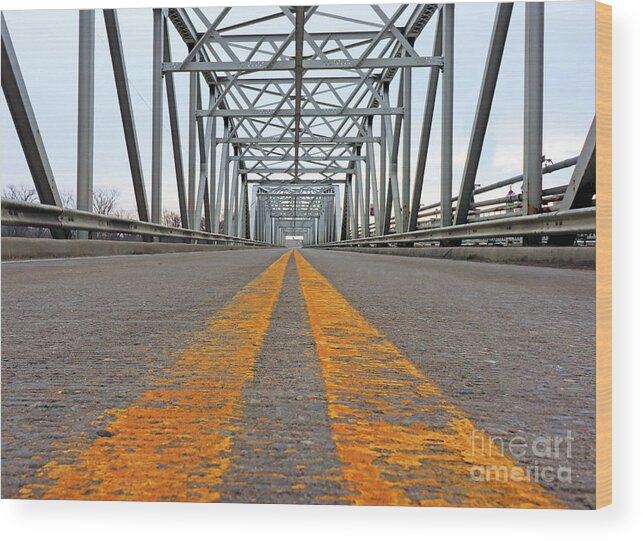 Waterville Bridge Wood Print featuring the photograph Waterville Bridge 0823 by Jack Schultz