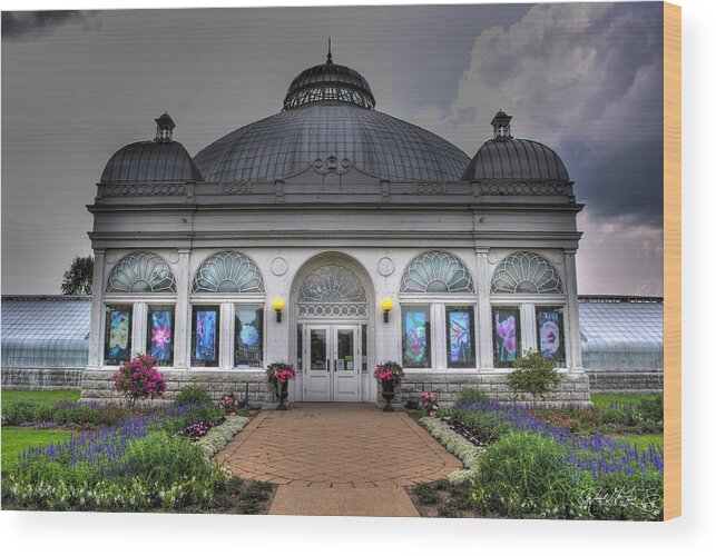 Michael Frank Jr Wood Print featuring the photograph 001 Buffal and Erie County Botanical Gardens by Michael Frank Jr