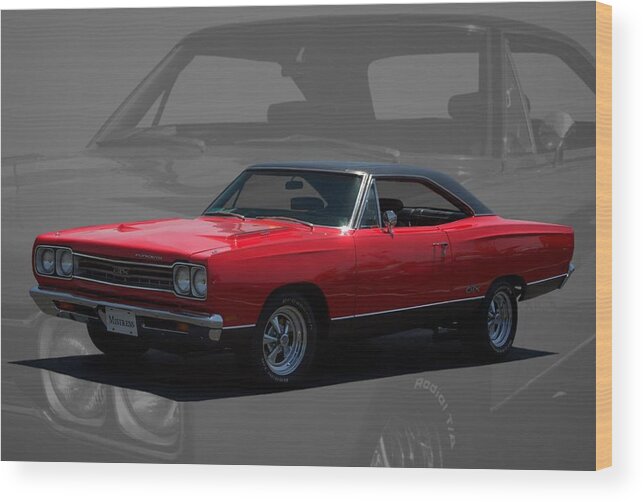 1969 Wood Print featuring the photograph 1969 Plymouth GTX 440 Magnum by Tim McCullough