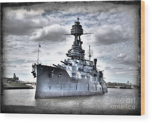 Battleship Texas Wood Print featuring the photograph Battleship Texas #1 by Savannah Gibbs