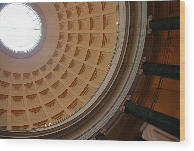 Washington Wood Print featuring the photograph National Gallery of Art Dome by Kenny Glover
