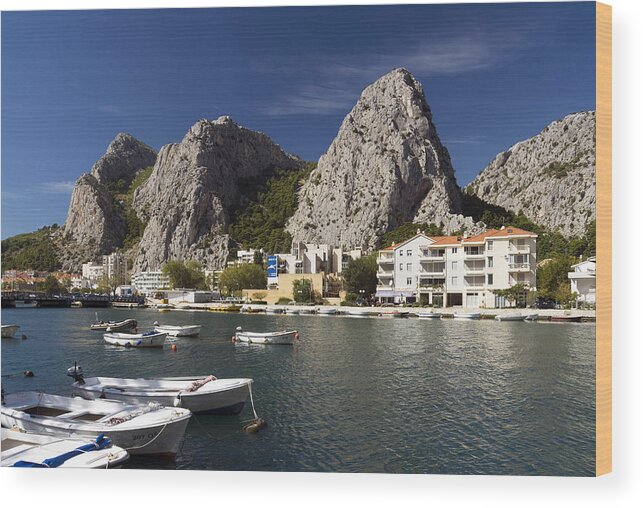 Adriatic Wood Print featuring the photograph Omis, Croatia #1 by Theodore Clutter